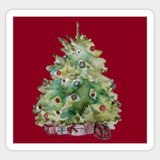 WL Christmas Tree in RED Sticker